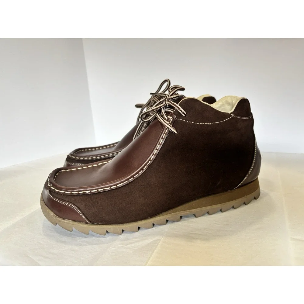 Steve Madden Leather Chukka Boots Brown Lace Casual Mens Size 12